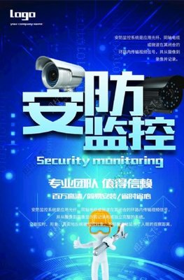 安防监控海报